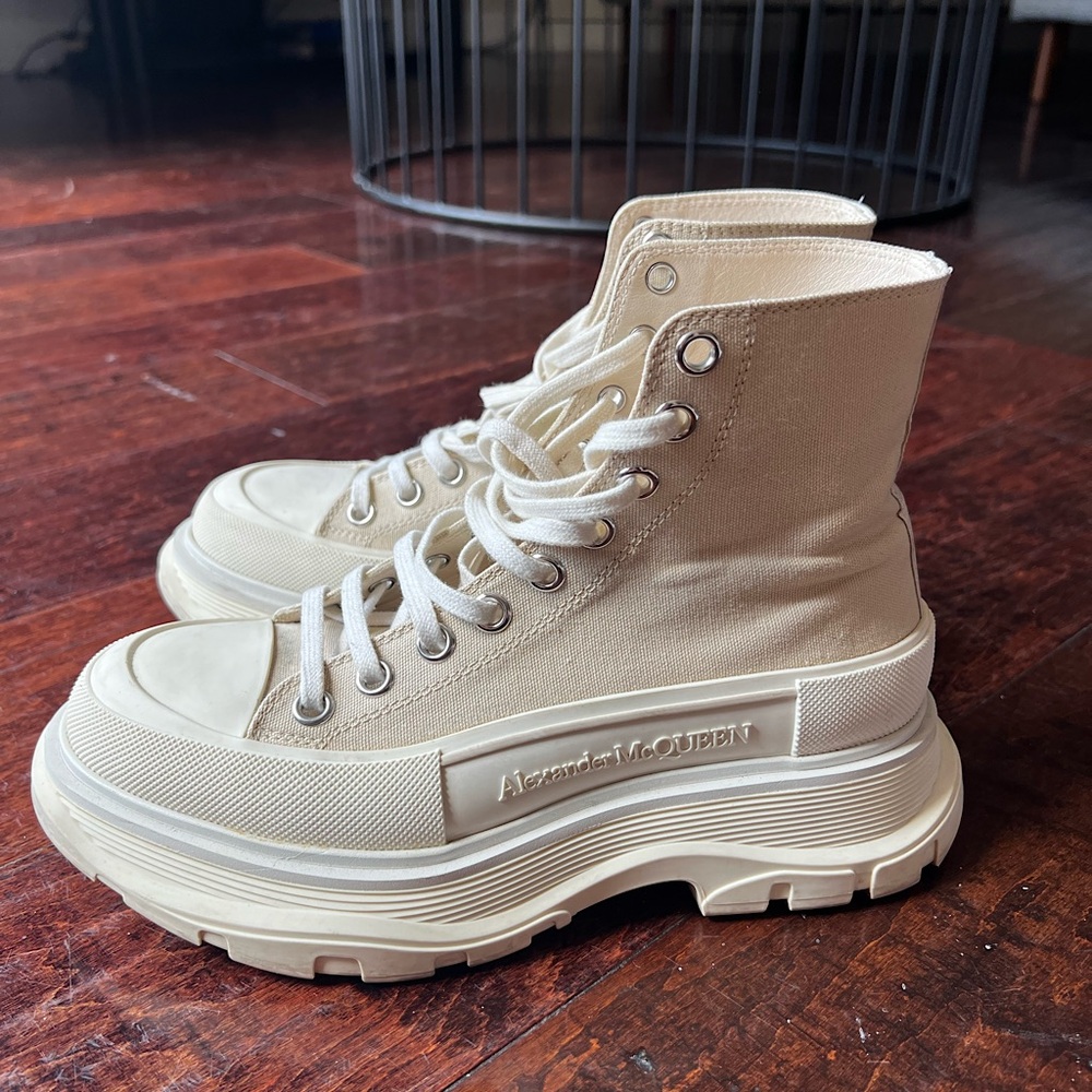Alexander Mcqueen Tread Slick Cloth Trainers 37.5 IT very good condition
